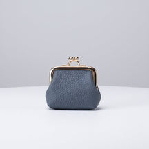 Mini Porta-Joias Organizador em Couro Legítimo com Fecho Dourado para Viagem