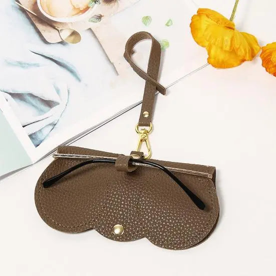Stylish Leather Glasses Case – Slim, Shock-Proof & Fits All Frame Sizes