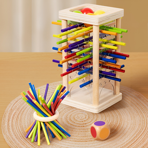Jogo de Tabuleiro Familiar Montessori Jogo de Concentração de Madeira