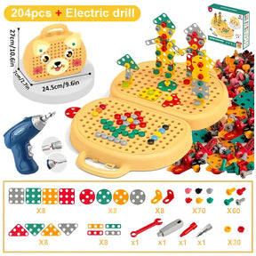 Kids Toy Montessori Building Set STEM Activity Kit