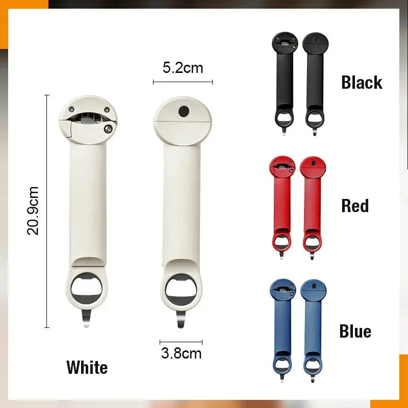 Abridor de Latas Magnético - Multifuncional, Seguro e Com Abertura Sem Esforço com um Toque