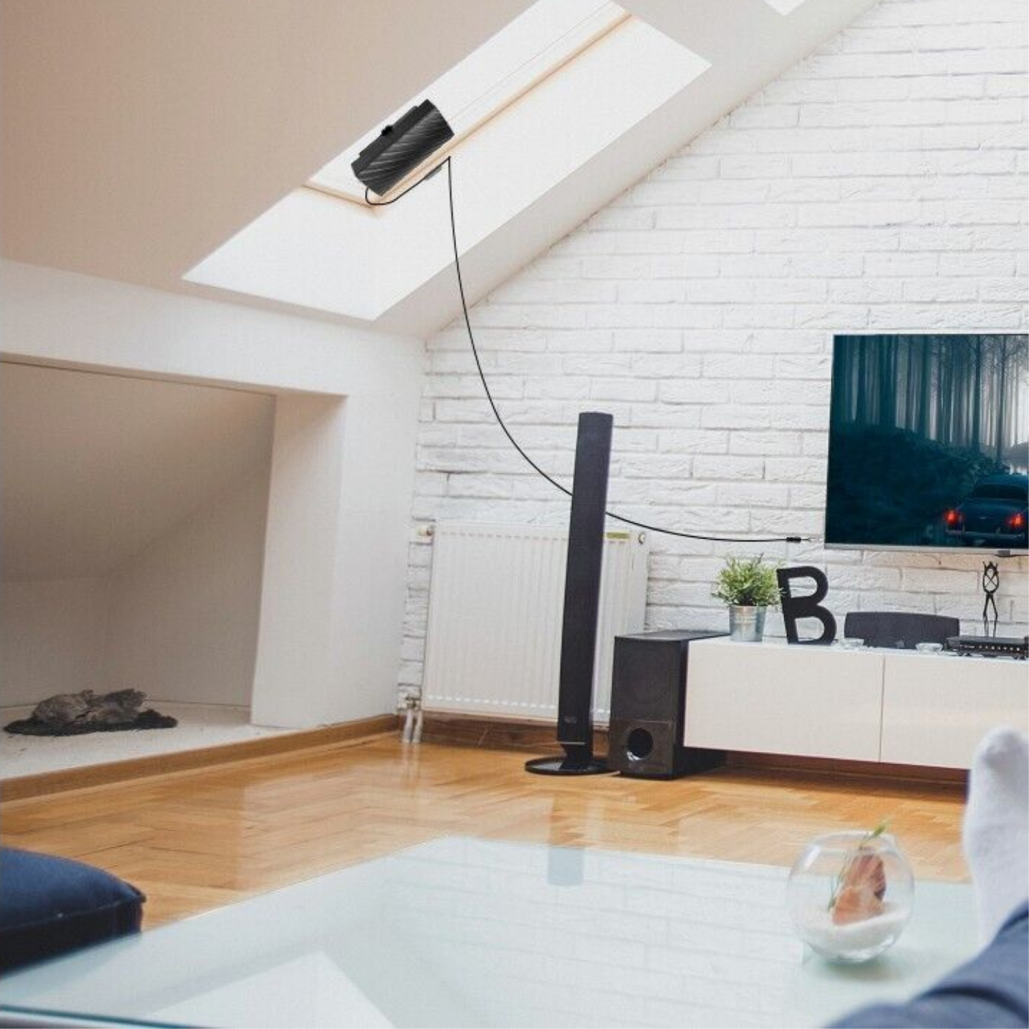 Antena Digital HDTV 4K Interna de Longo Alcance 600