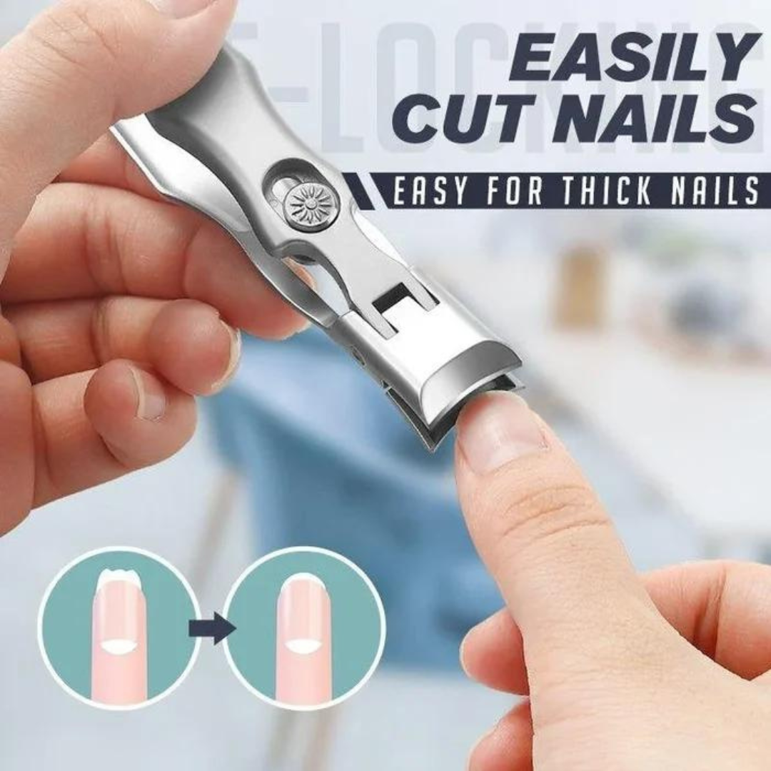 Cortador de Unhas de Aço Inoxidável Reforçado com Abertura Larga