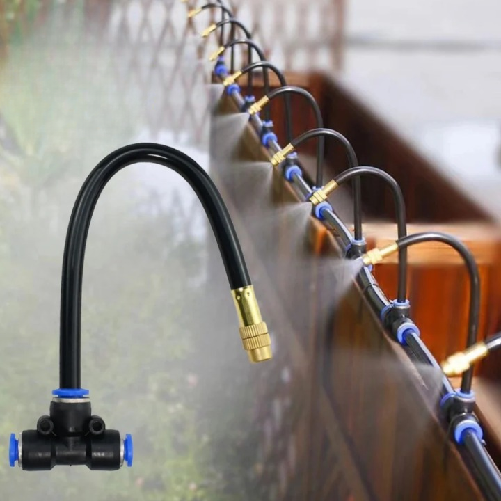 Sistema de Irrigação para Jardim e Varanda – Bicos Aspersores 360°, Automático e Sem Necessidade de Energia