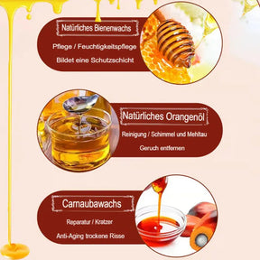 Cera de Abelha Natural para Madeira 2 Unidades - Polidor Nutritivo e Proteção para Móveis