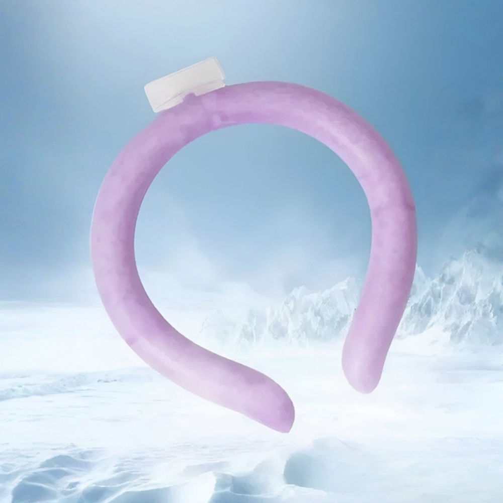 Wearable Neck Cooling Ring - Personal Cooling Device for Summer Heat Relief