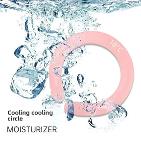 Wearable Neck Cooling Ring - Personal Cooling Device for Summer Heat Relief