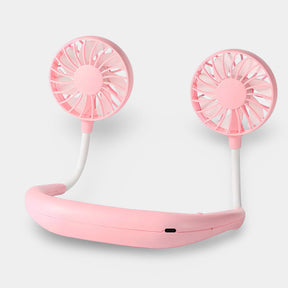 Ventilador de Pescoço Portátil - Dispositivo de Resfriamento Recarregável sem as Mãos para Casa e Ar Livre