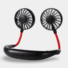 Ventilador de Pescoço Portátil - Dispositivo de Resfriamento Recarregável sem as Mãos para Casa e Ar Livre