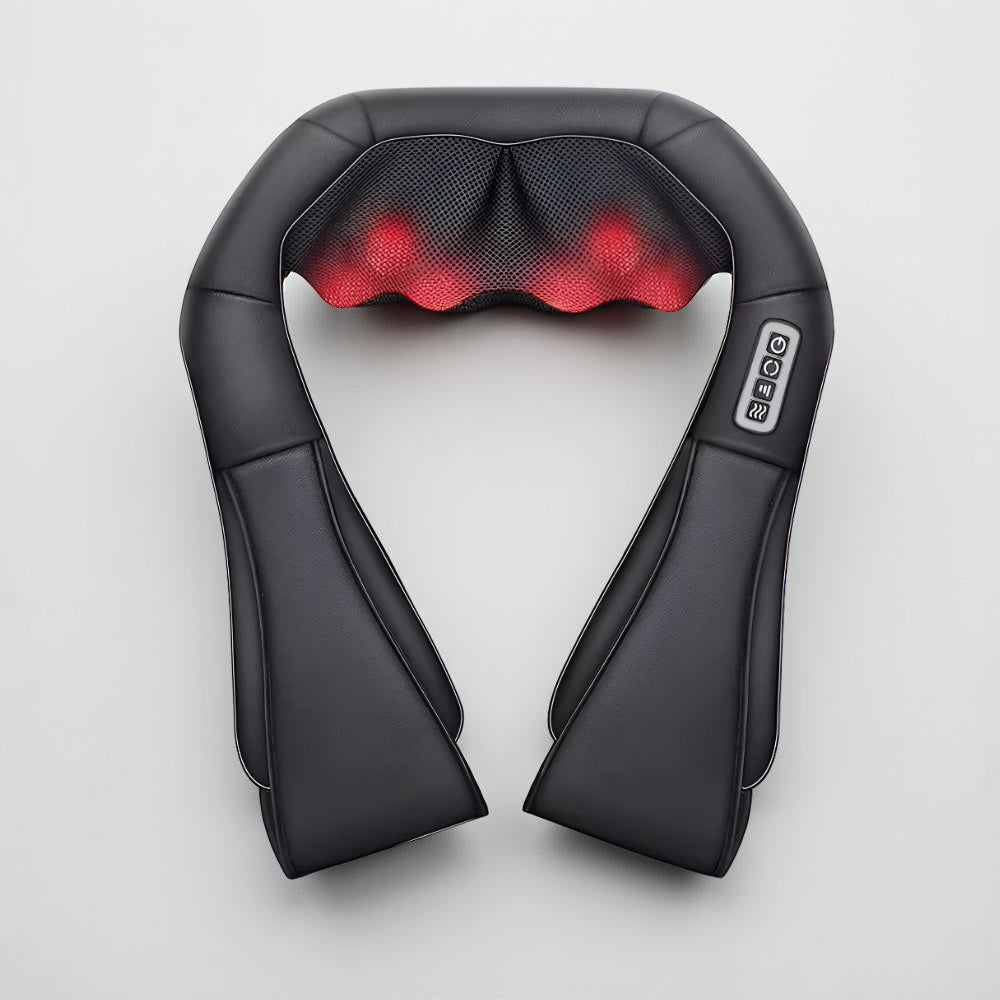 Massageador de Pescoço Shiatsu Elétrico para Uso Doméstico e Veicular