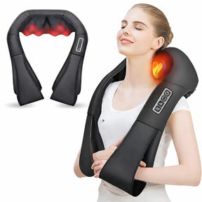 Massageador de Pescoço Shiatsu Elétrico para Uso Doméstico e Veicular