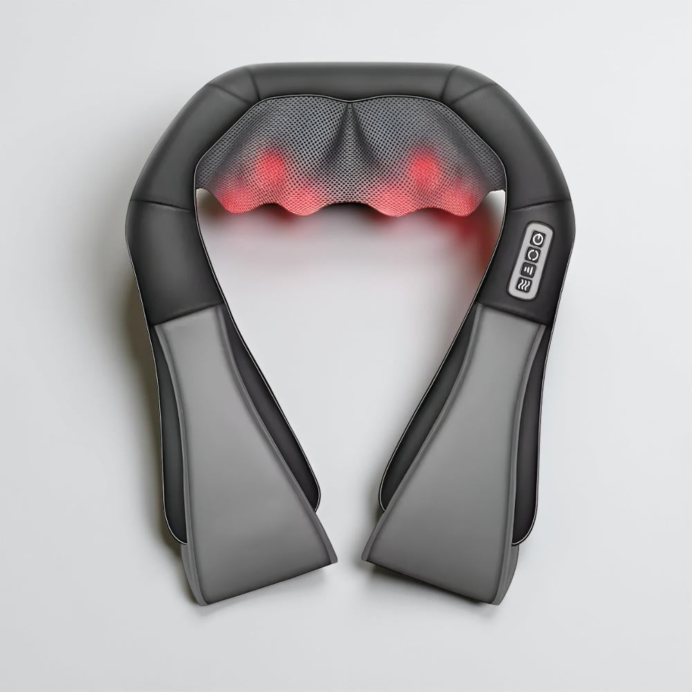Massageador de Pescoço Shiatsu Elétrico para Uso Doméstico e Veicular