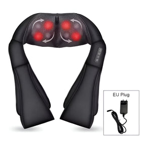 Massageador de Pescoço Shiatsu Elétrico para Uso Doméstico e Veicular