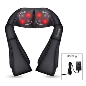Massageador de Pescoço Shiatsu Elétrico para Uso Doméstico e Veicular