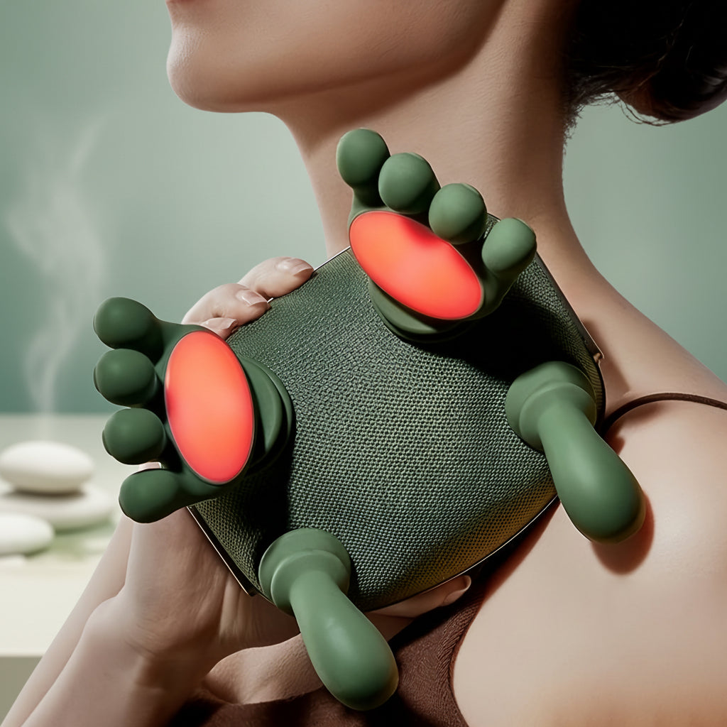 Massageador de Pescoço Portátil Elétrico para Relaxamento Profundo de Ombros