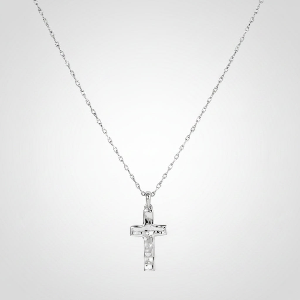 Colar com Pingente de Cruz Presente de Dia das Mães Joia Dourada Minimalista