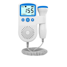 Monitor de Frequência Cardíaca Fetal Doppler para Gestantes Detector de Som de Batimentos Cardíacos do Bebê