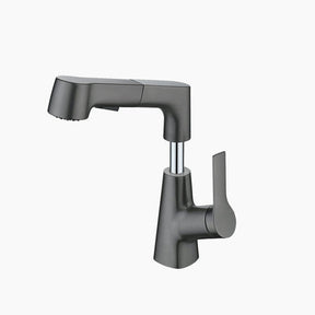 Torneira de banheiro com ducha manual retrátil giratória