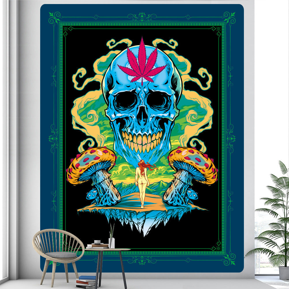 Tapeçaria Decorativa de Parede com Tema Viking