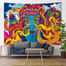 Tapeçaria Decorativa de Parede com Tema Viking