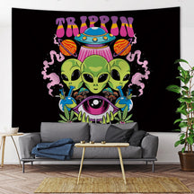 Tapeçaria Decorativa de Parede com Tema Viking