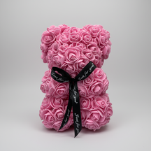 Urso de Rosas Presente de Dia das Mães Decoração de Urso de Flores Artificiais
