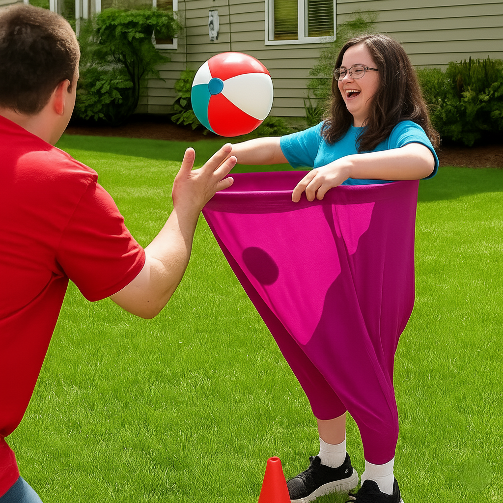 Jogo de Bola ao Ar Livre para a Família