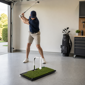 Treinador de Swing de Golfe para Uso Externo Auxiliar de Batida Portátil e Dobrável
