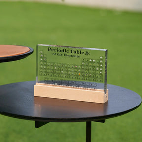 Periodic Table Acrylic Display Real Elements LED Light