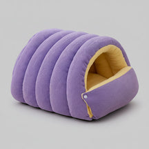 Cama de Pelúcia em Formato de Toca para Gatos, Macia e Aconchegante