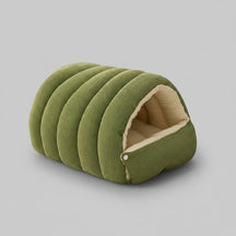 Cama de Pelúcia em Formato de Toca para Gatos, Macia e Aconchegante