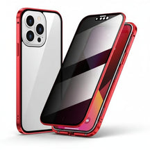 Capa de Celular com Proteção de Privacidade Anti-Espionagem de Vidro Temperado 360 Graus