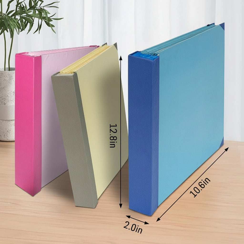 Kit de Pastas Organizadoras de Documentos Rosa para Arquivos Domésticos