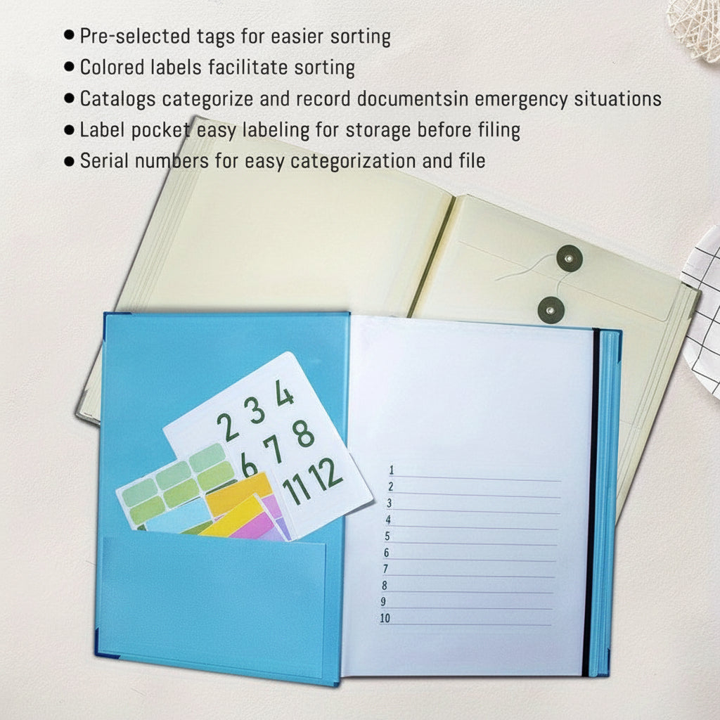 Kit de Pastas Organizadoras de Documentos Rosa para Arquivos Domésticos