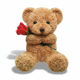 Urso de Pelúcia para o Dia dos Namorados com Rosa Presente de Pelúcia