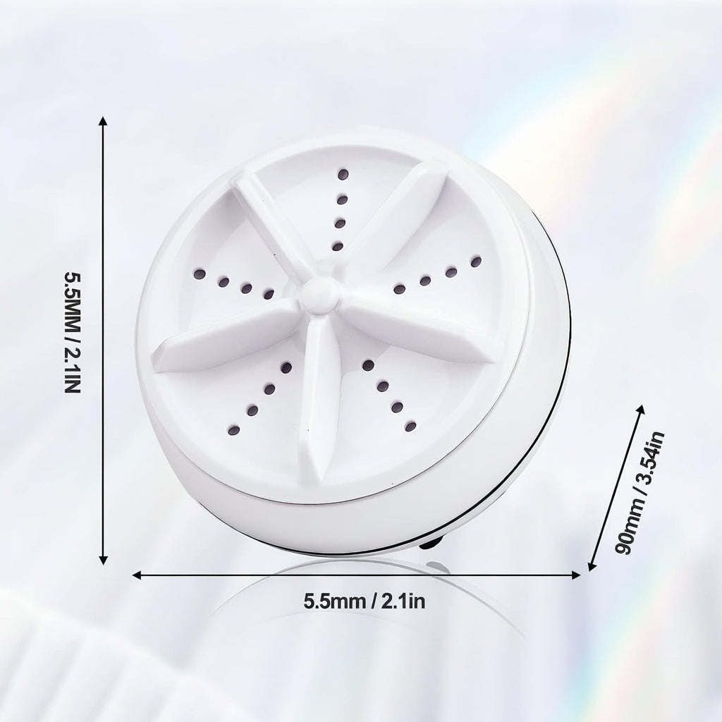 Mini Máquina de Lavar Portátil Ultrassônica USB para Roupas