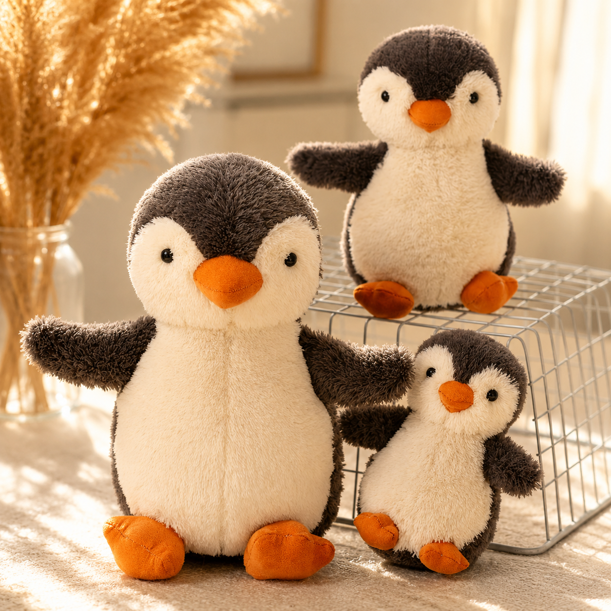 Pelúcia de Pinguim Brinquedo de Pelúcia Macio Companheiro de Sono