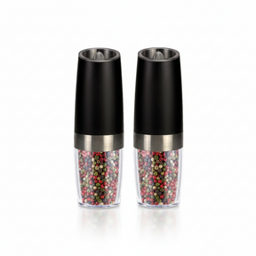 Salt Pepper Grinder Electric Gravity Adjustable Set