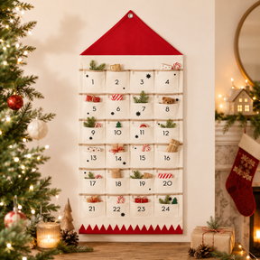 Design de Tecido para Calendário de Contagem Regressiva de Natal Personalizado