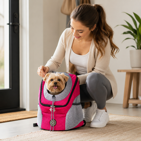 Mochila de Transporte para Cães, Design Prático para Viagens