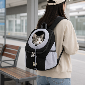 Mochila de Transporte para Cães, Design Prático para Viagens
