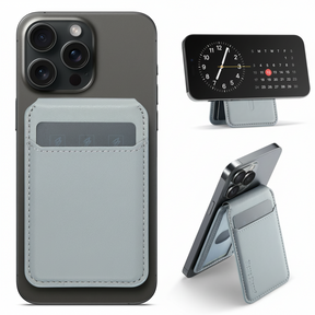 Porta-cartão Magnético com Suporte para Celular e Rastreamento Find My