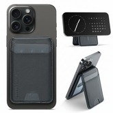 Porta-cartão Magnético com Suporte para Celular e Rastreamento Find My