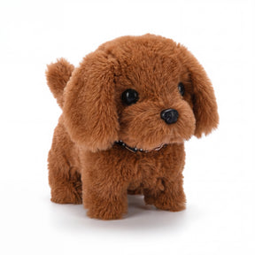 Brinquedo de Pelúcia Interativo para Cachorro Filhote Realista que se Move