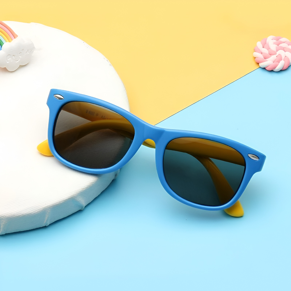 Óculos de Sol Polarizados com Proteção UV Infantis Flexíveis Envolventes