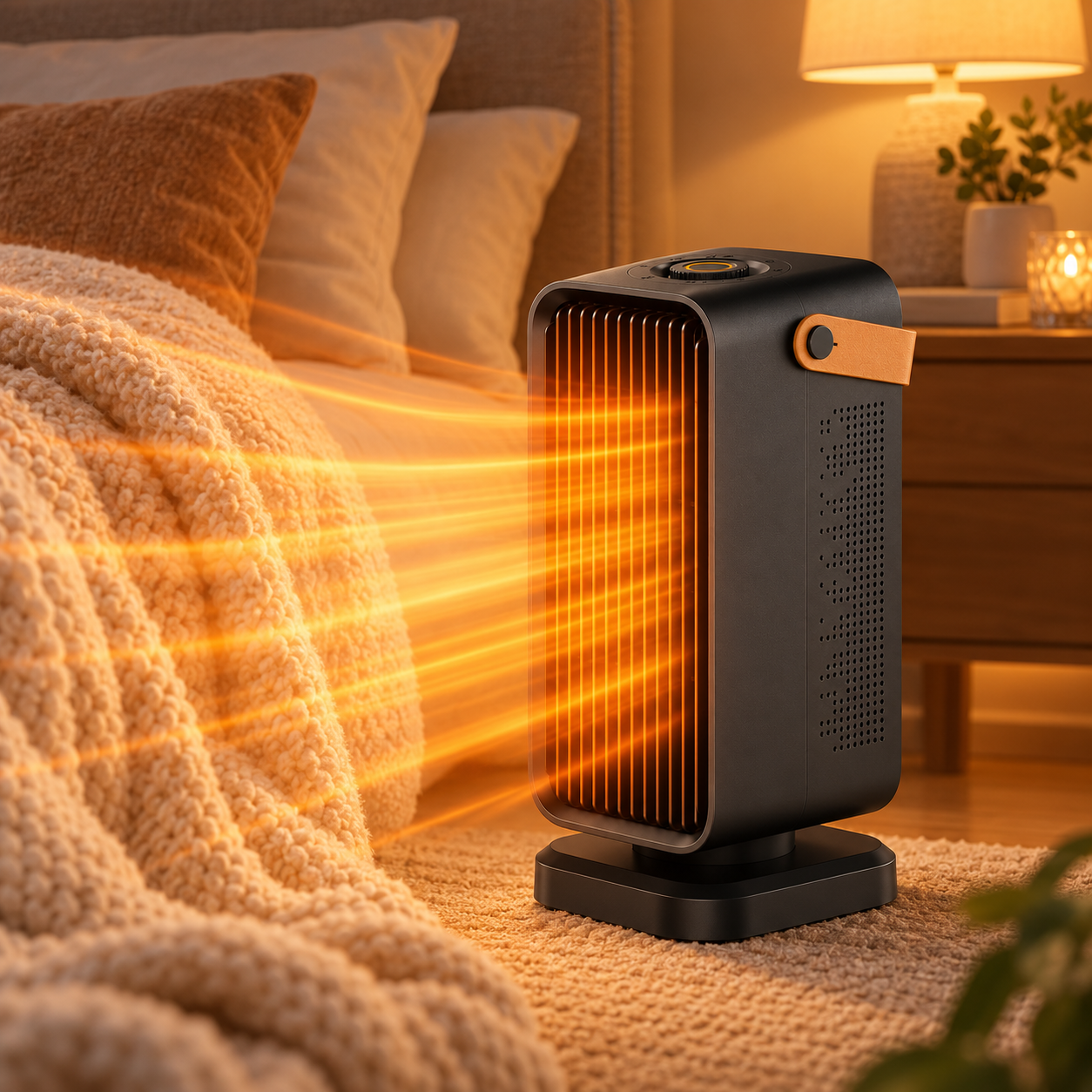 Aquecedor Elétrico Portátil Oscilante Compacto
