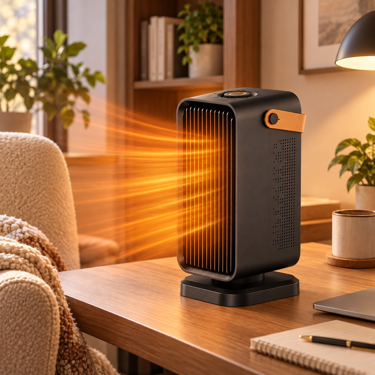 Aquecedor Elétrico Portátil Oscilante Compacto