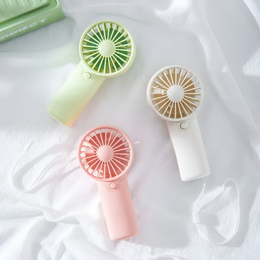 ZenWave Traveler | Miniventilador Portátil – De mão, a pilha e pronto para viagens