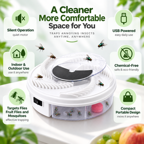 Armadilha de Insetos Portátil para Ambientes Internos e Externos, Compacta e Alimentada por USB