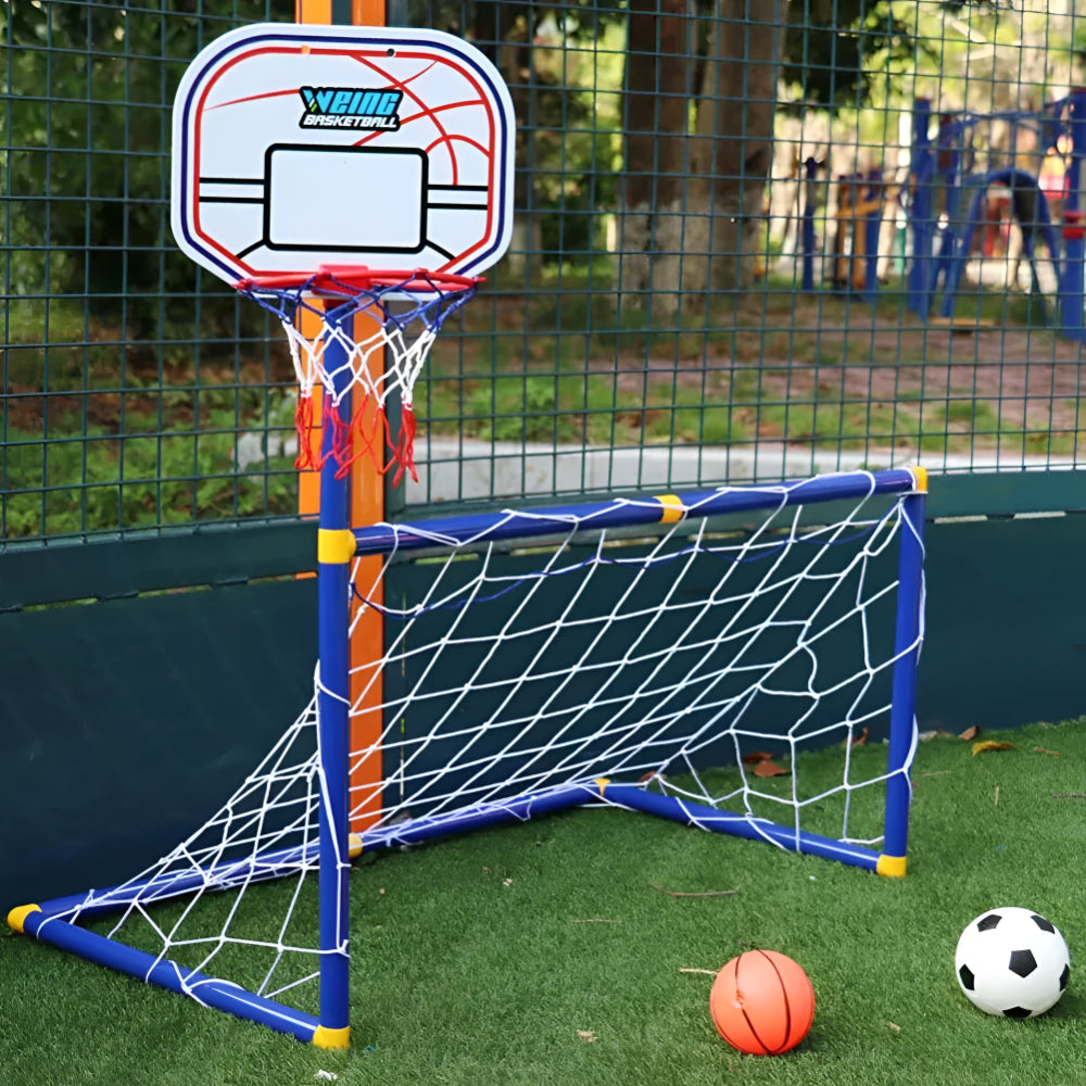 Brinquedo de Futebol e Basquete Portátil para Esportes ao Ar Livre